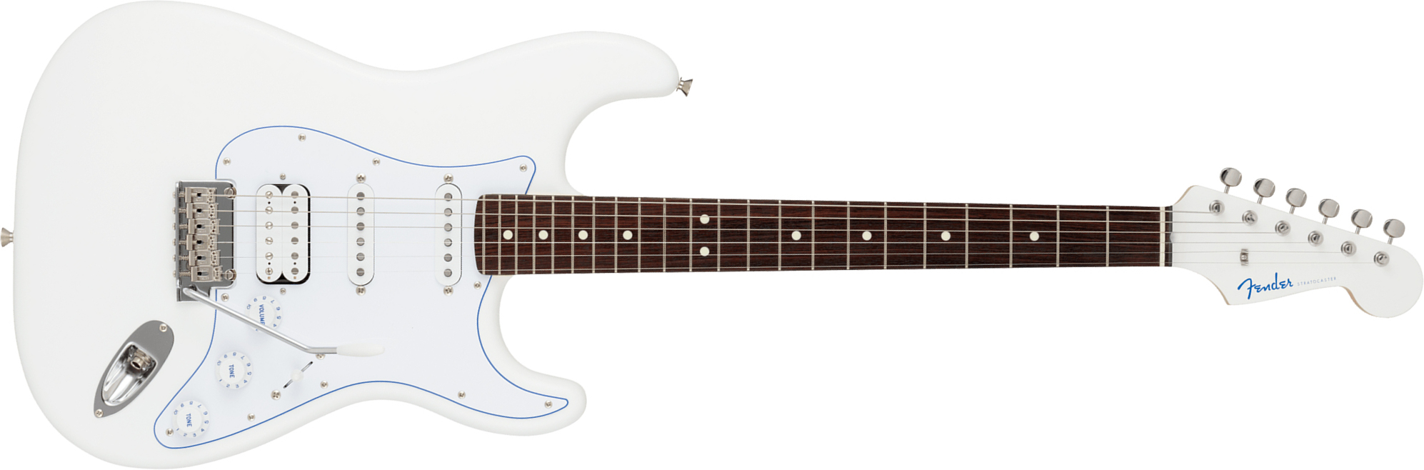 Fender Strat Hybrid Ii Mij Ltd Jap Hss Trem Rw - White - Guitarra eléctrica con forma de str. - Main picture
