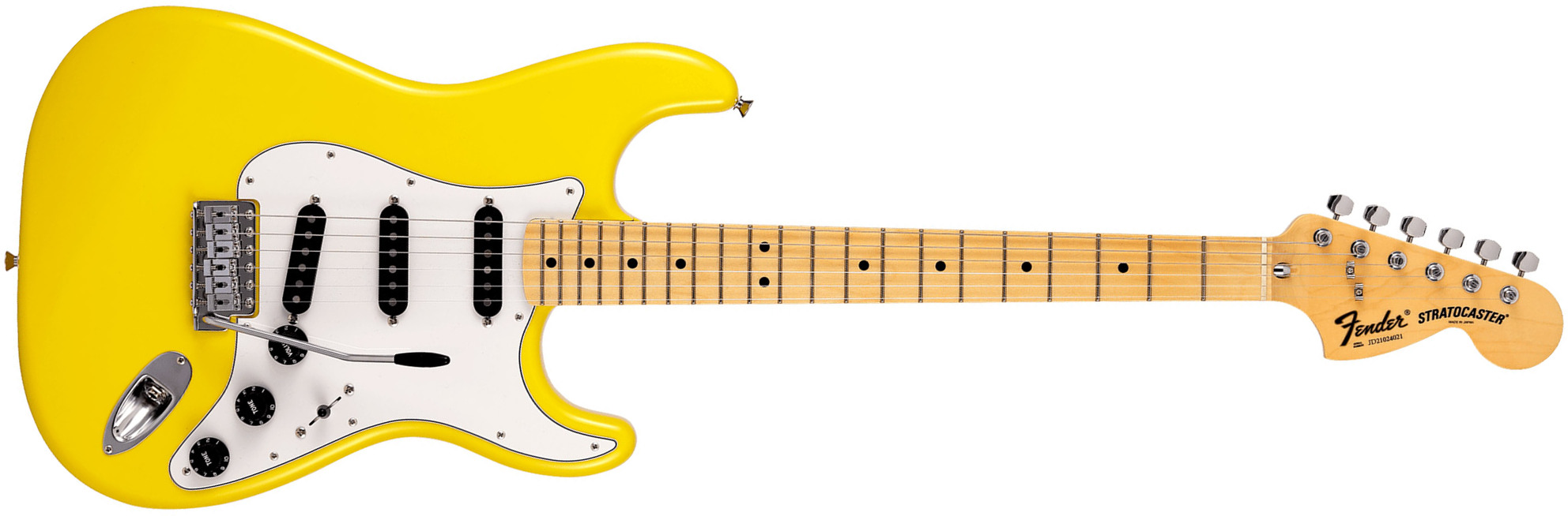Fender Strat International Color Ltd Jap 3s Trem Mn - Monaco Yellow - Guitarra eléctrica con forma de str. - Main picture