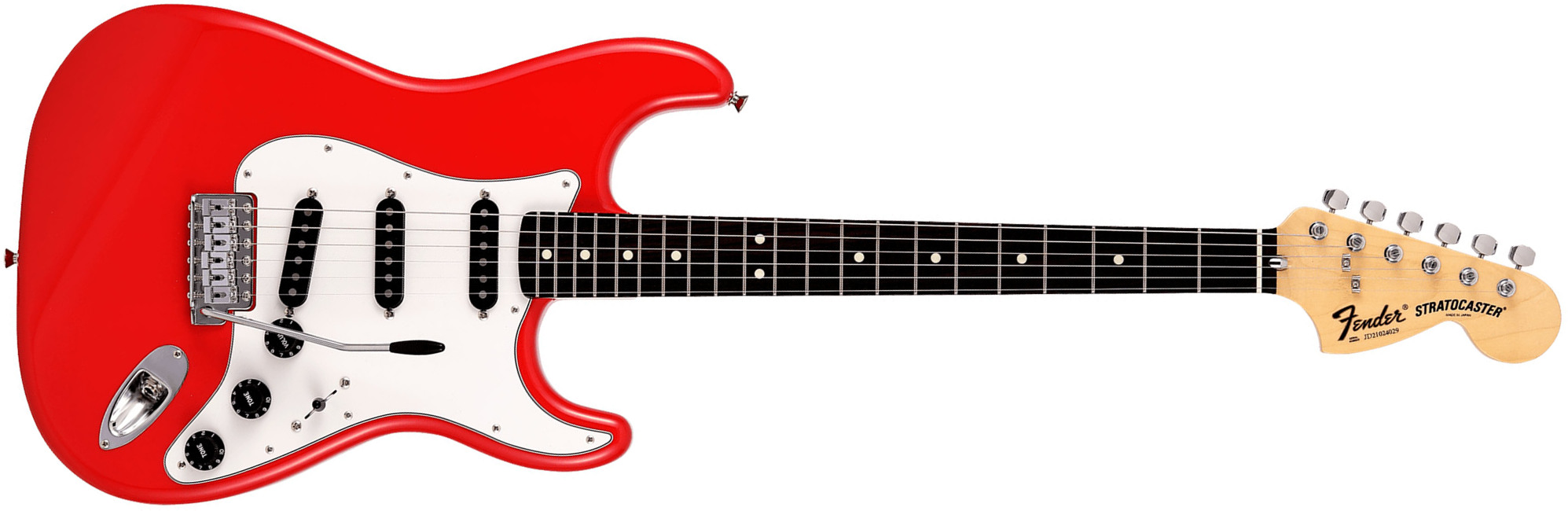 Fender Strat International Color Ltd Jap 3s Trem Rw - Morocco Red - Guitarra eléctrica con forma de str. - Main picture