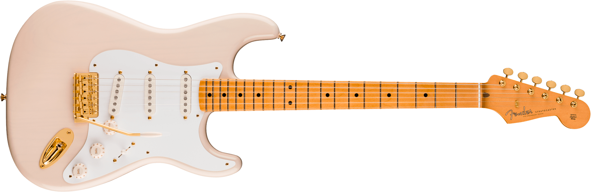 Fender Strat Late 50s Gh Vintera 3 Ltd Mex 3s Trem Mn - White Blonde - Guitarra eléctrica con forma de str. - Main picture