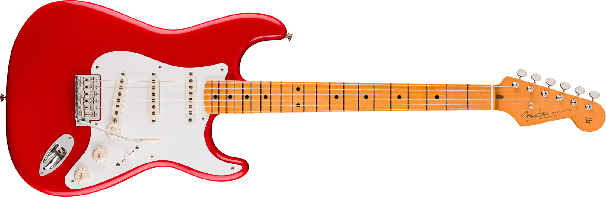 Fender Strat Late 50s Vintera 3 Mex 3s Trem Mn - Dakota Red - Guitarra eléctrica con forma de str. - Main picture
