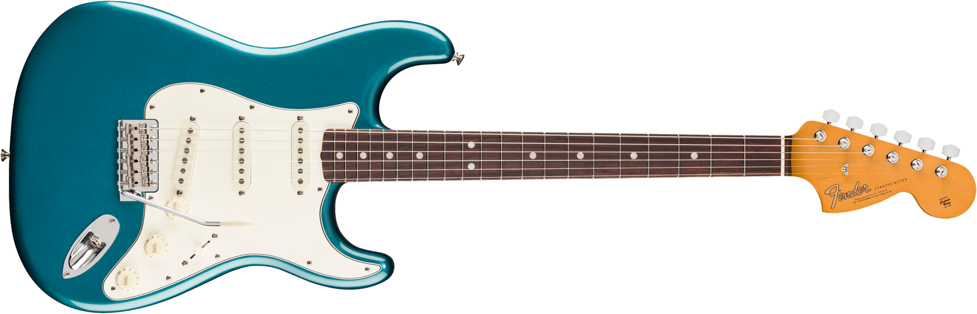 Fender Strat Late 60s Vintera 3 Mex 3s Trem Rw - Ocean Turquoise - Guitarra eléctrica con forma de str. - Main picture