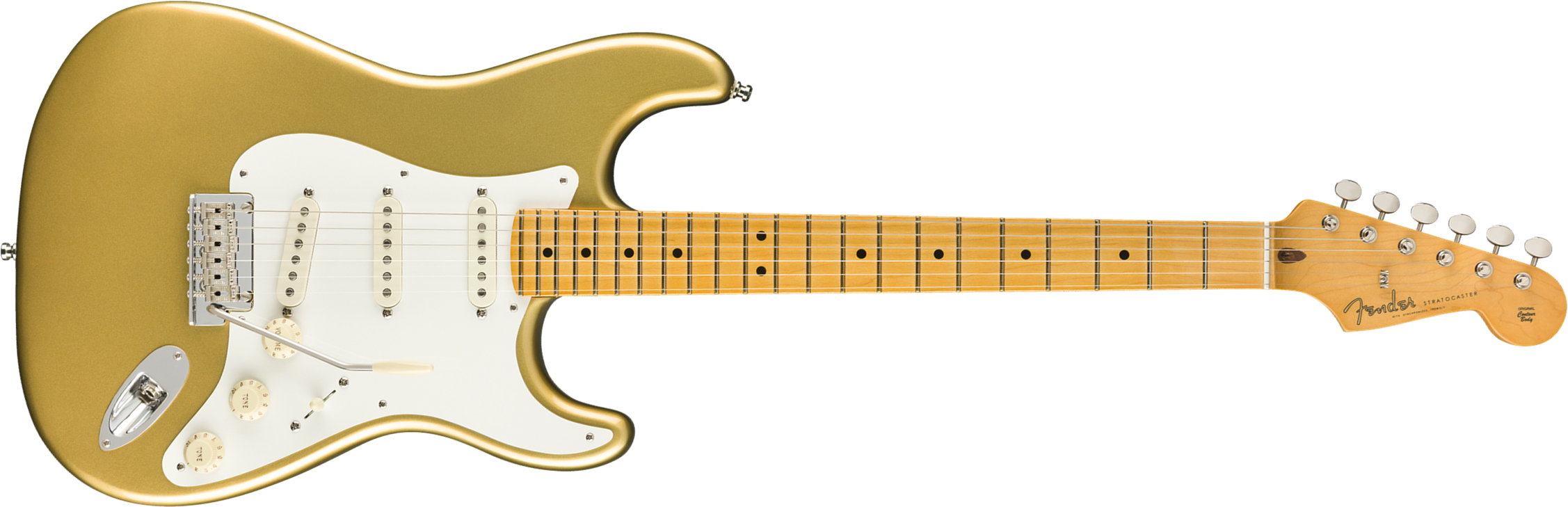 Fender Strat Lincoln Brewster Usa Signature Mn - Aztec Gold - Guitarra eléctrica con forma de str. - Main picture