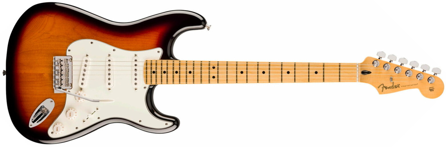 Fender Strat Player 70th Anniversary 3s Trem Mn - Anniversary 2-color Sunburst - Guitarra eléctrica con forma de str. - Main picture