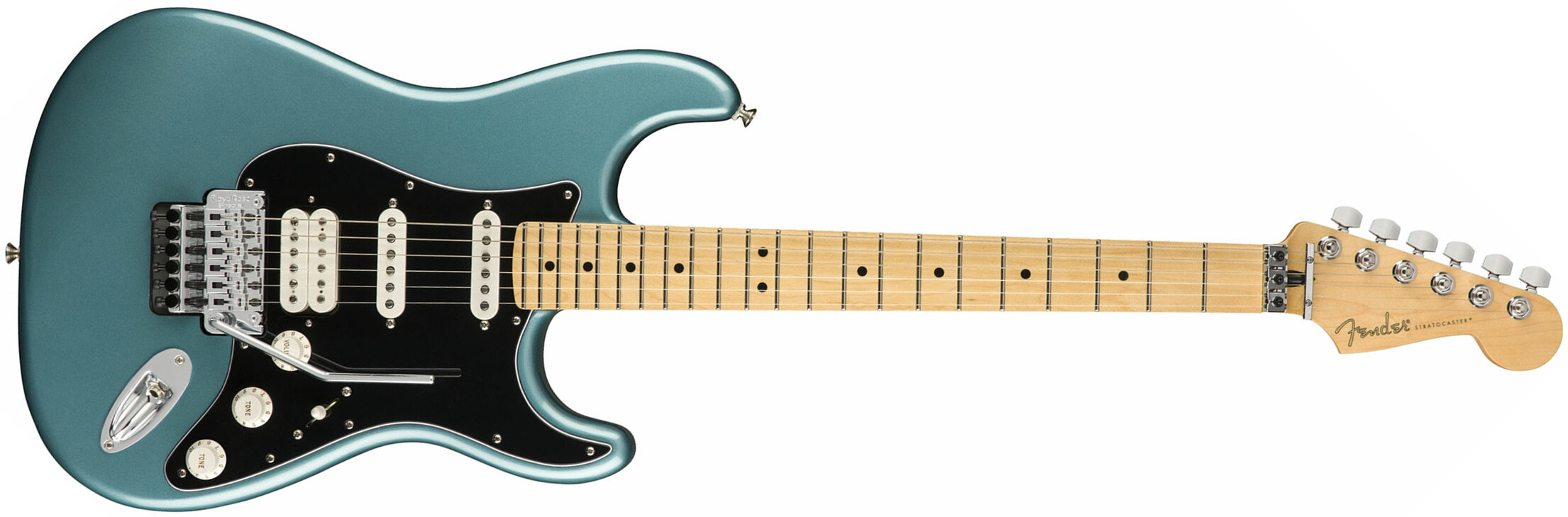Fender Strat Player Floyd Rose Mex Hss Fr Mn - Tidepool - Guitarra eléctrica con forma de str. - Main picture