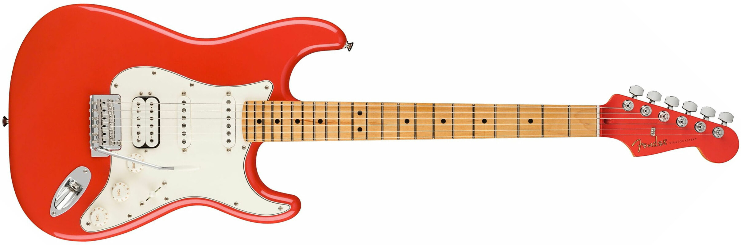 Fender Strat Player Hss Ltd Mex Trem Mn - Fiesta Red - Guitarra eléctrica con forma de str. - Main picture