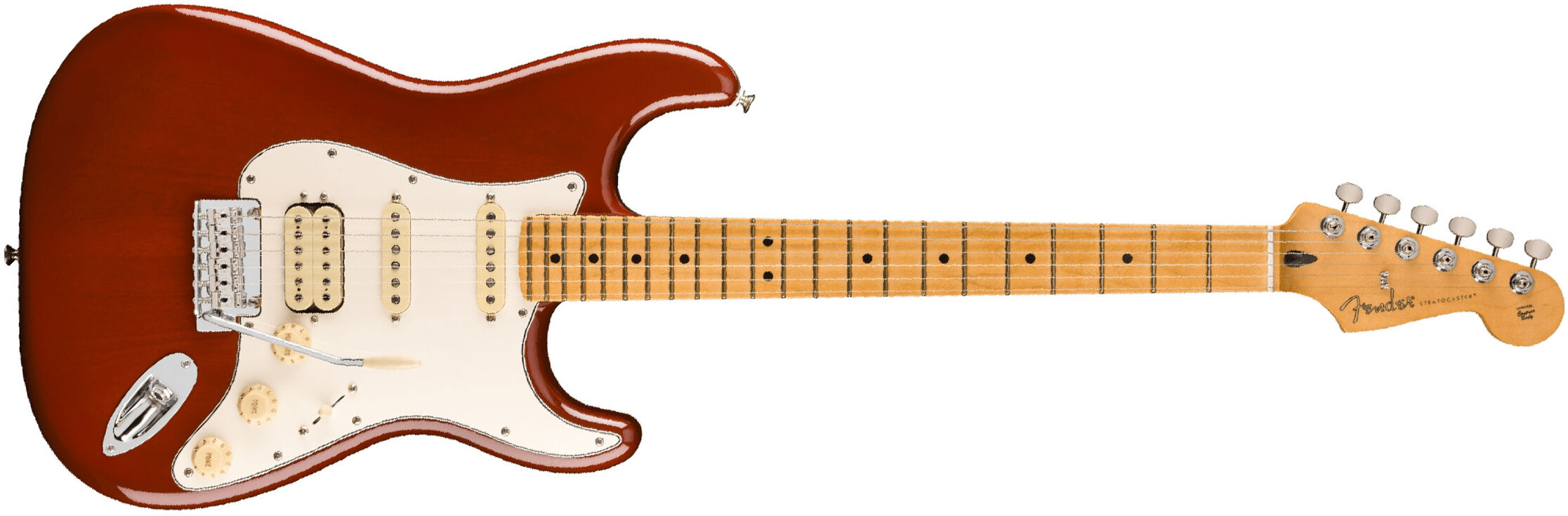 Fender Strat Player Ii Hss Mex Acajou Trem Mn - Transparent Mocha Burst - Guitarra eléctrica con forma de str. - Main picture