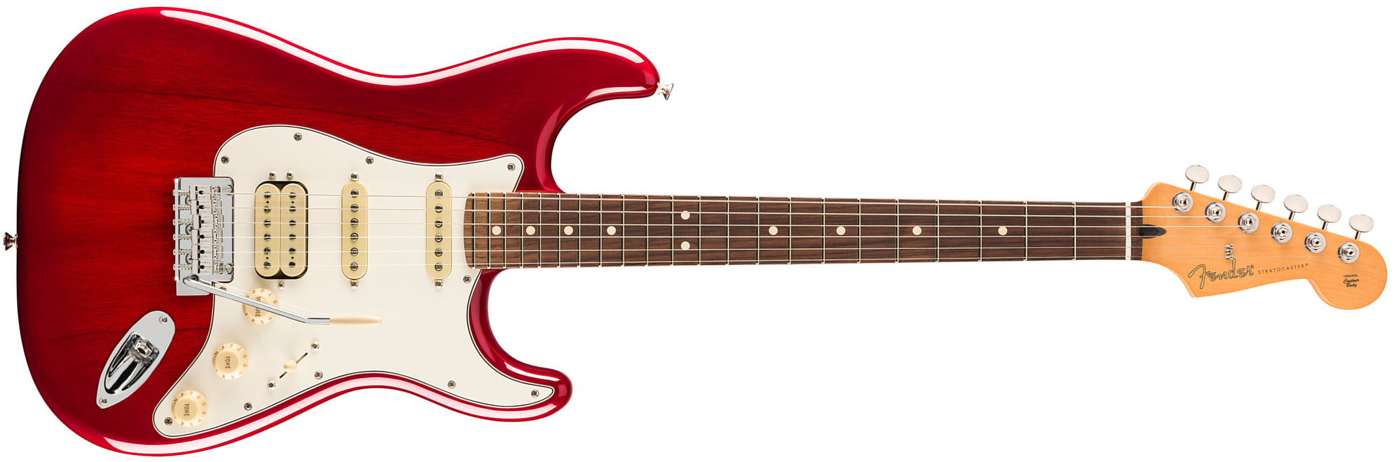 Fender Strat Player Ii Hss Mex Acajou Trem Rw - Transparent Cherry Burst - Guitarra eléctrica con forma de str. - Main picture