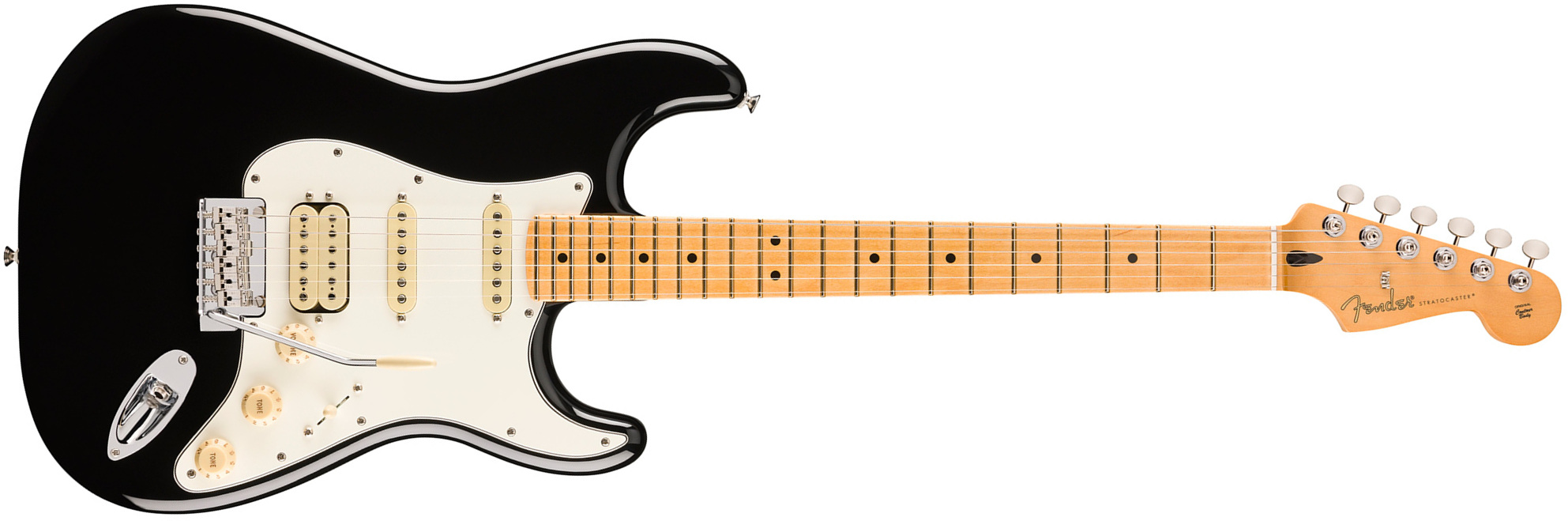 Fender Strat Player Ii Hss Mex Aulne Trem Mn - Black - Guitarra eléctrica con forma de str. - Main picture