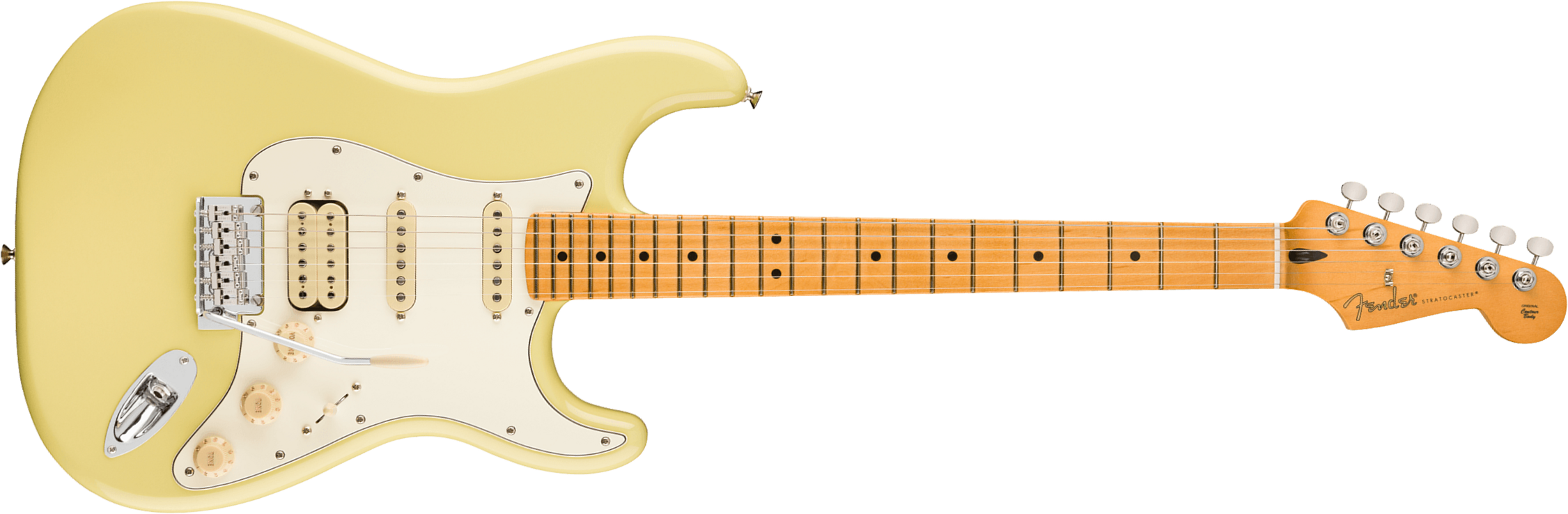 Fender Strat Player Ii Hss Mex Aulne Trem Mn - Hialeah Yellow - Guitarra eléctrica con forma de str. - Main picture