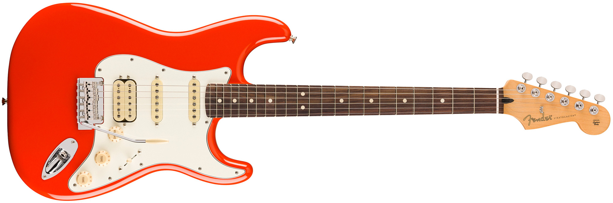 Fender Strat Player Ii Hss Mex Aulne Trem Rw - Coral Red - Guitarra eléctrica con forma de str. - Main picture