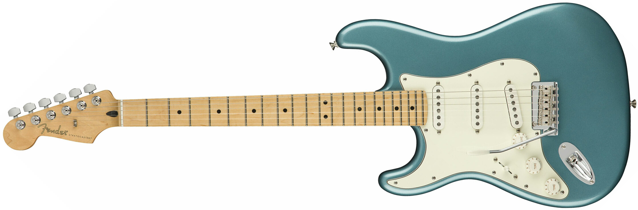 Fender Strat Player Lh Gaucher Mex Sss Mn - Tidepool - Guitarra electrica para zurdos - Main picture