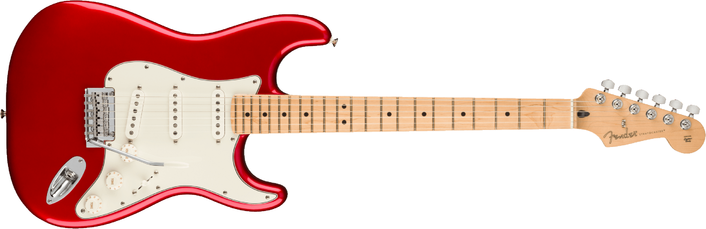 Fender Strat Player Mex 2023 3s Trem Mn - Candy Apple Red - Guitarra eléctrica con forma de str. - Main picture