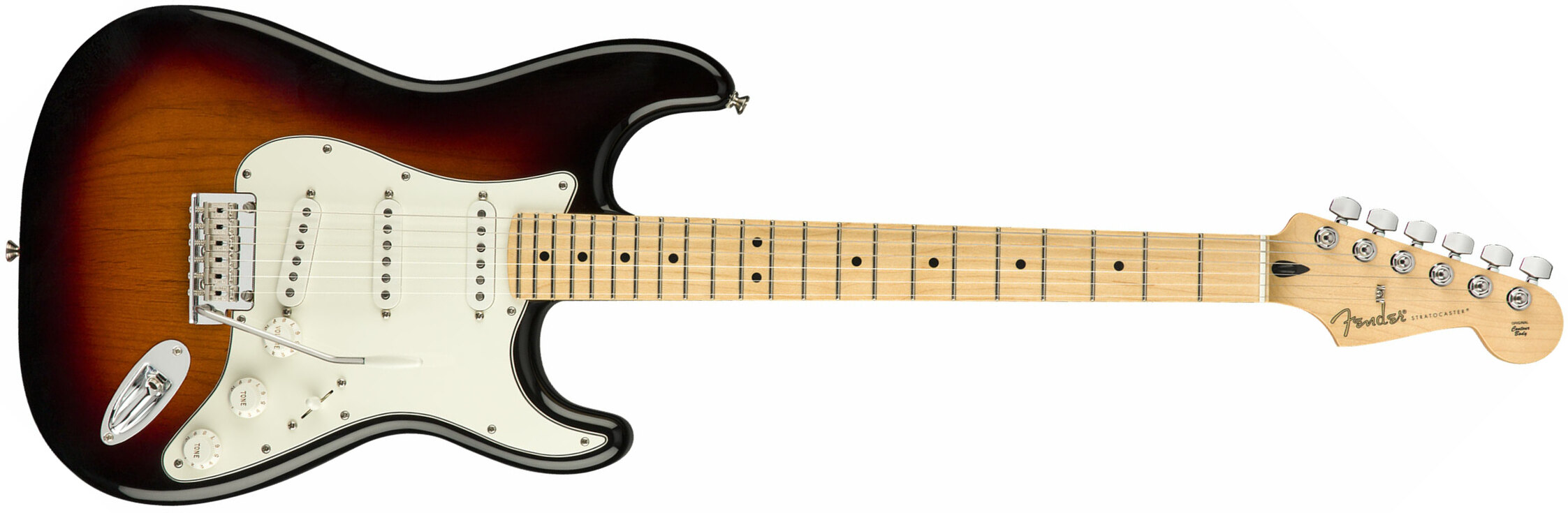 Fender Strat Player Mex Sss Mn - 3-color Sunburst - Guitarra eléctrica con forma de str. - Main picture