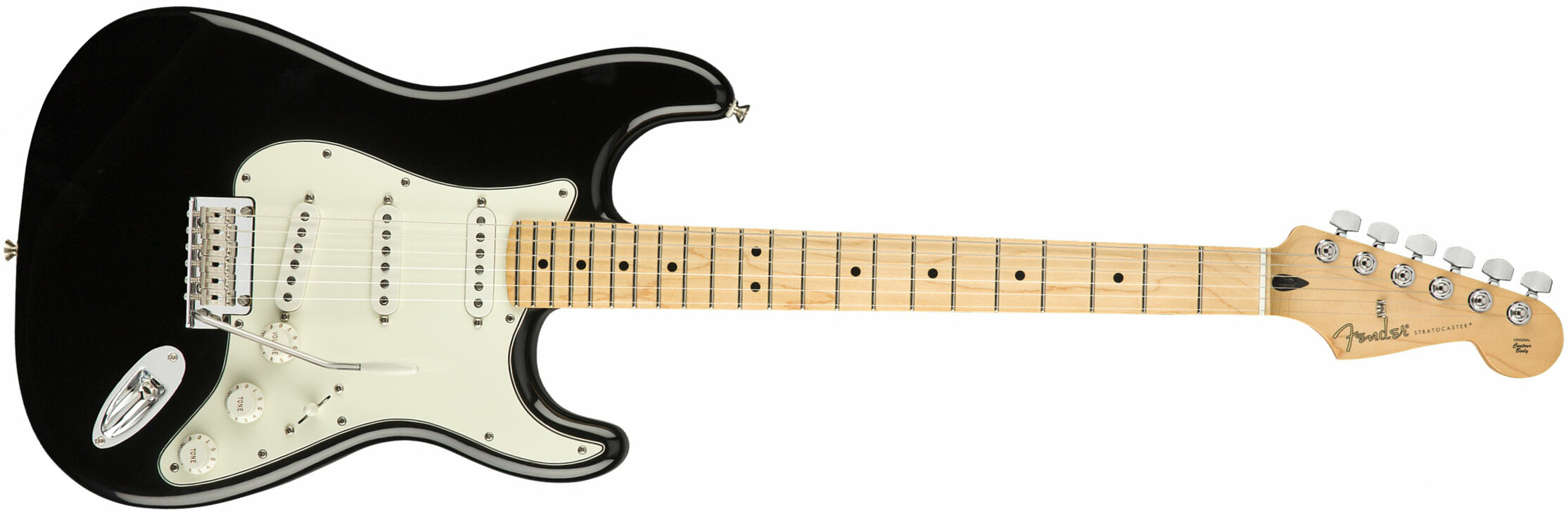Fender Strat Player Mex Sss Mn - Black - Guitarra eléctrica con forma de str. - Main picture