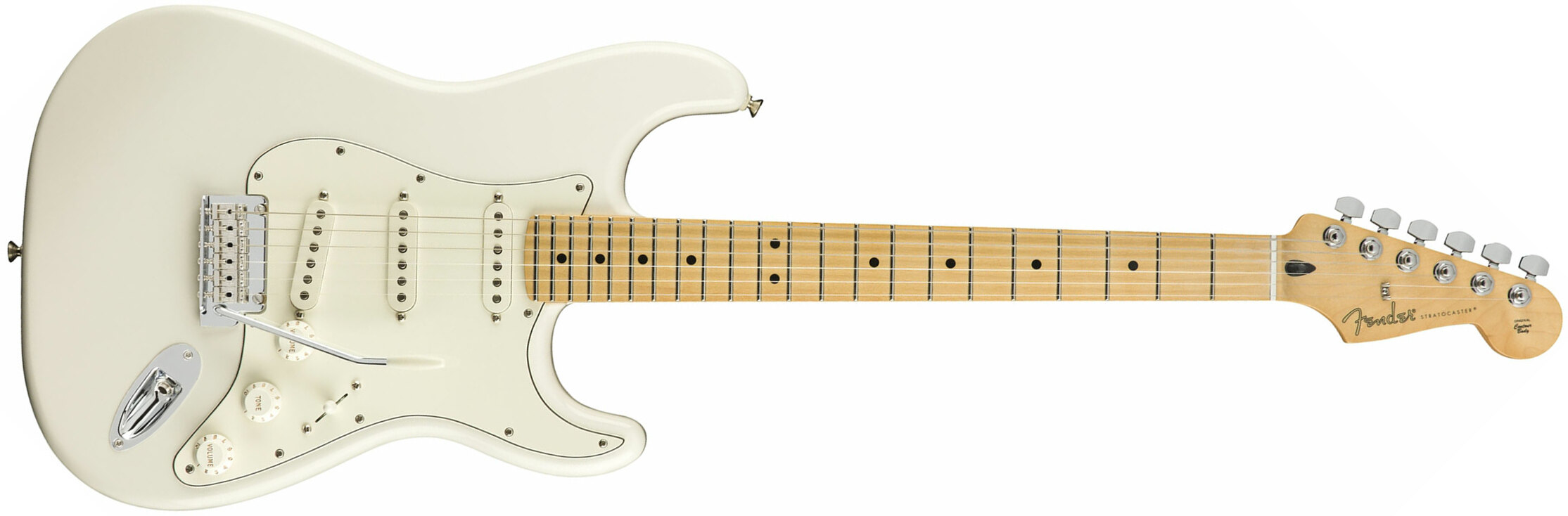 Fender Strat Player Mex Sss Mn - Polar White - Guitarra eléctrica con forma de str. - Main picture