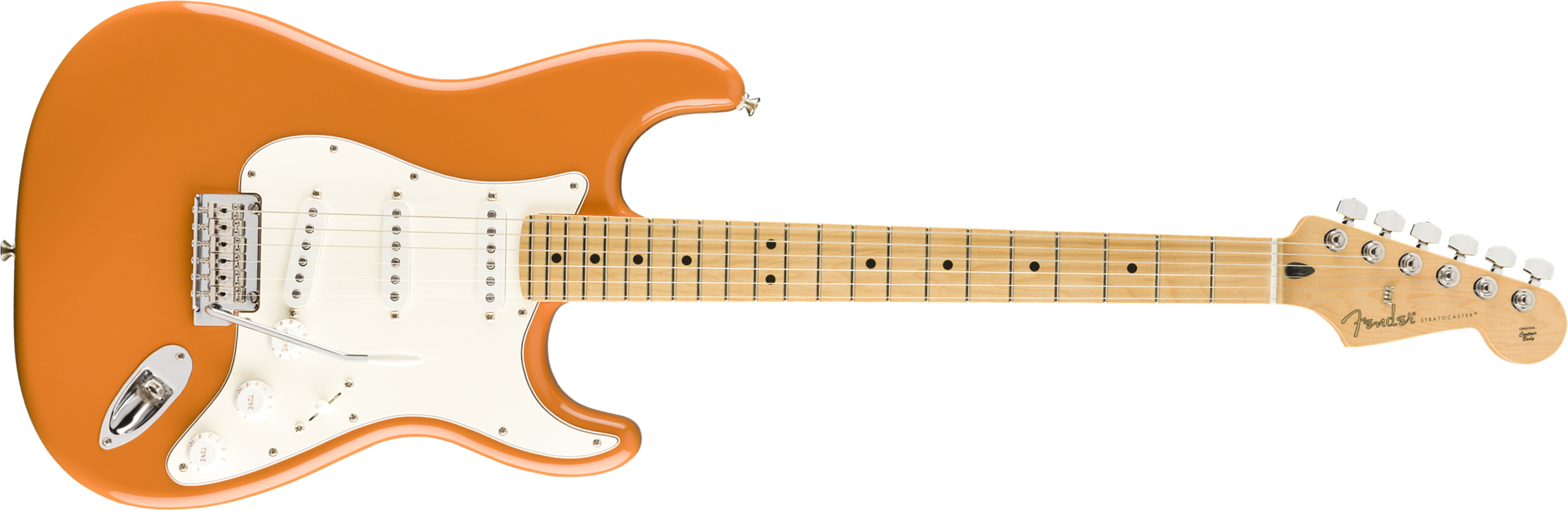 Fender Strat Player Mex Sss Mn - Capri Orange - Guitarra eléctrica con forma de str. - Main picture