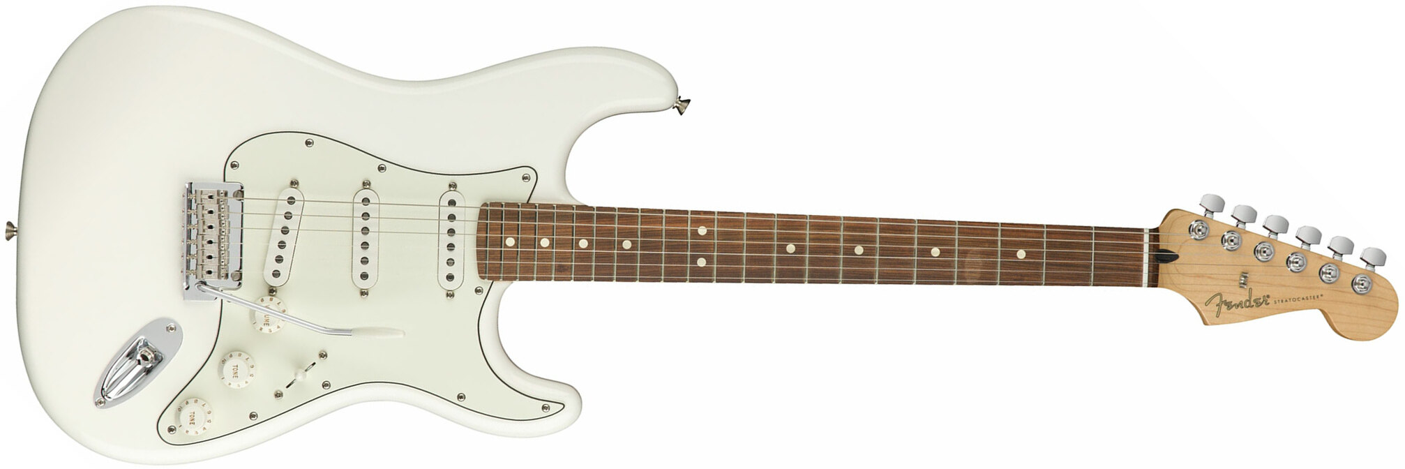 Fender Strat Player Mex Sss Pf - Polar White - Guitarra eléctrica con forma de str. - Main picture