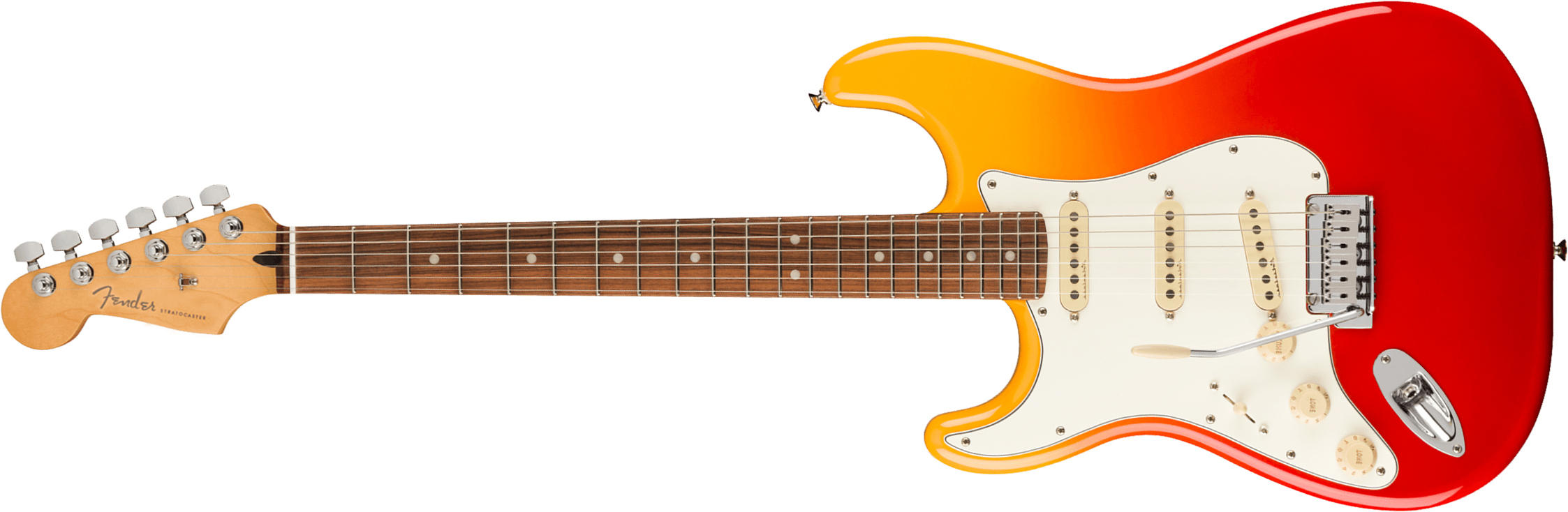 Fender Strat Player Plus Lh Gaucher Mex 3s Trem Pf - Tequila Sunrise - Guitarra electrica para zurdos - Main picture