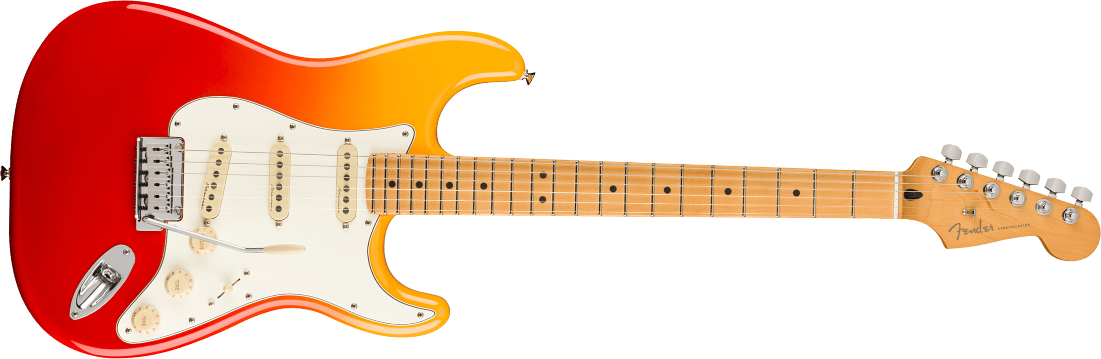 Fender Strat Player Plus Mex 3s Trem Mn - Tequila Sunrise - Guitarra eléctrica con forma de str. - Main picture