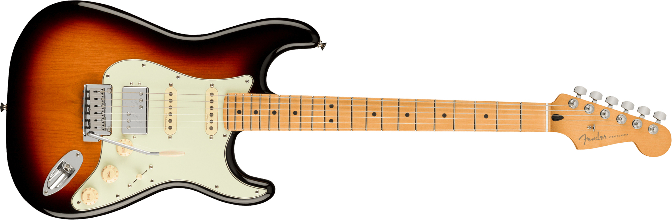 Fender Strat Player Plus Mex Hss Trem Mn - 3-color Sunburst - Guitarra eléctrica con forma de str. - Main picture