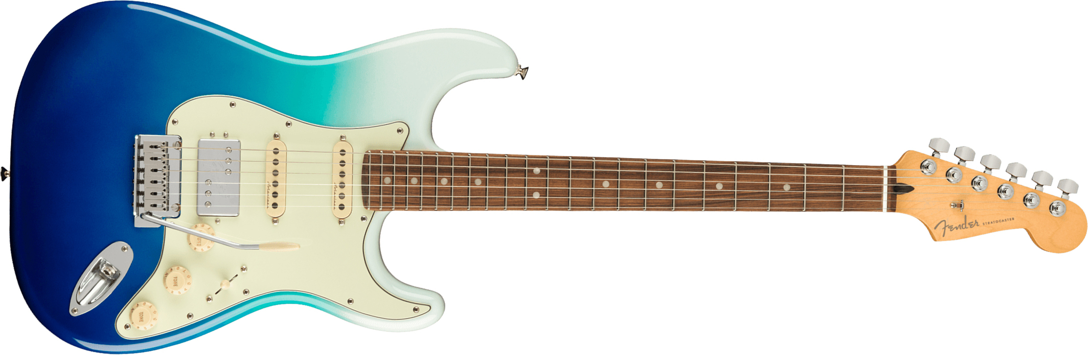 Fender Strat Player Plus Mex Hss Trem Pf - Belair Blue - Guitarra eléctrica con forma de str. - Main picture