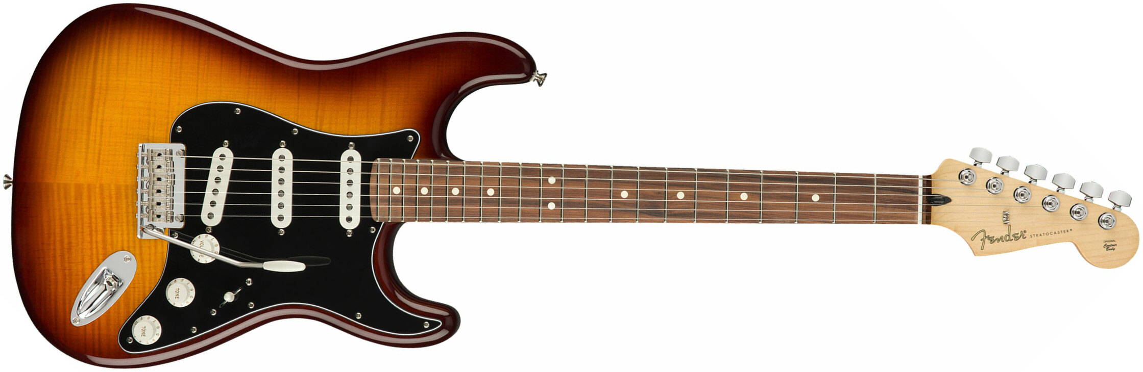 Fender Strat Player Plus Top Mex 3s Trem Pf - Tobacco Burst - Guitarra eléctrica con forma de str. - Main picture