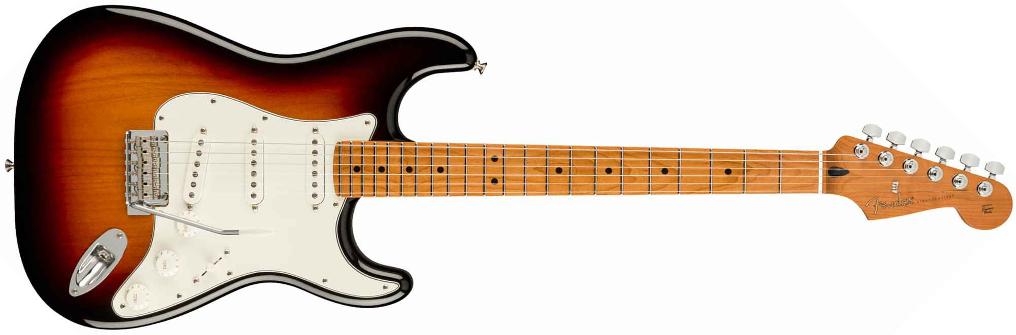 Fender Strat Player Roasted Maple Neck Ltd Mex 3s Trem Mn - 3 Color Sunburst - Guitarra eléctrica con forma de str. - Main picture