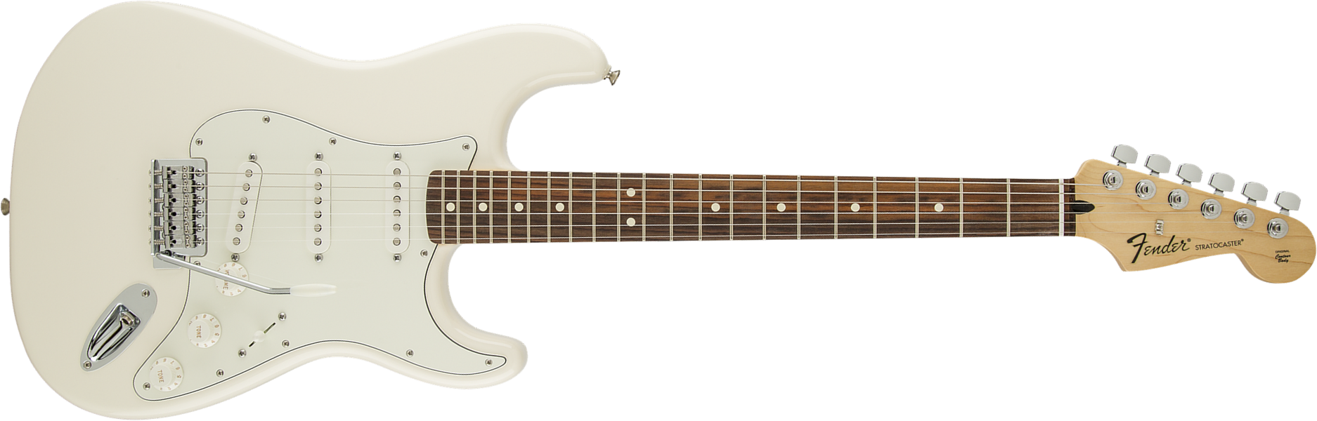 Fender Strat Standard Mex Sss Pf - Arctic White - Guitarra eléctrica con forma de str. - Main picture