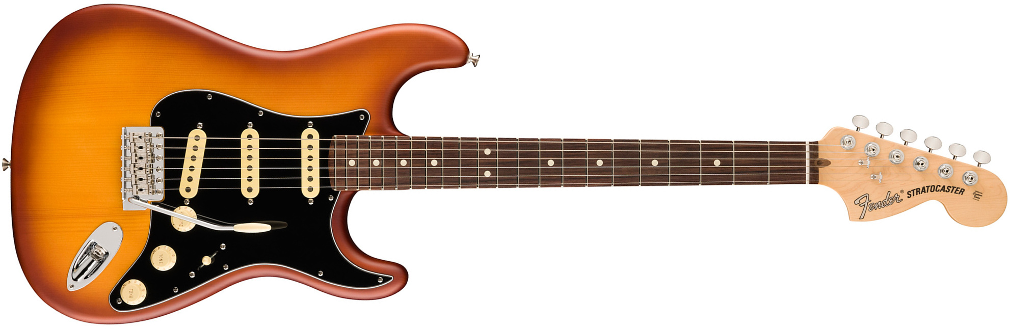 Fender Strat Timber Spruce American Performer Fsr Ltd Usa 3s Rw - Honey Burst - Guitarra eléctrica con forma de str. - Main picture