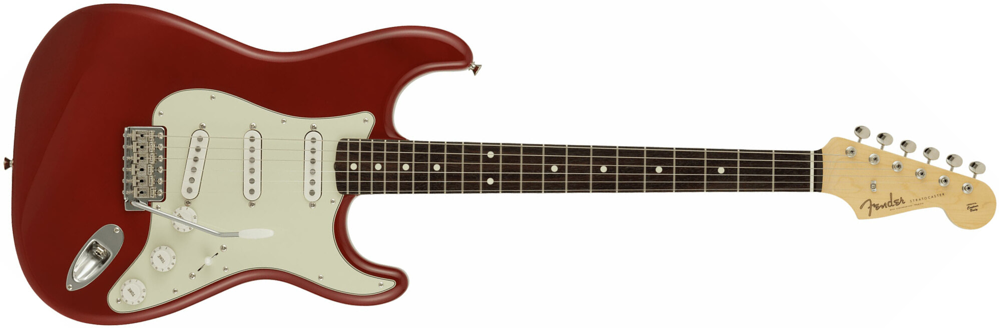 Fender Strat Traditional 60s Mij Jap 3s Trem Rw - Dakota Red Aged - Guitarra eléctrica con forma de str. - Main picture