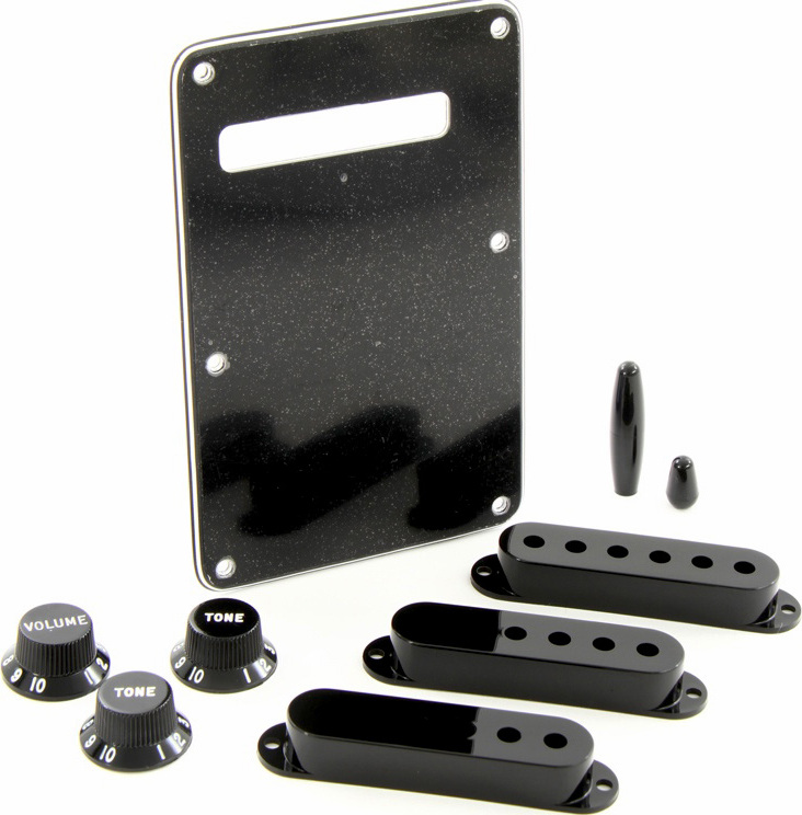 Fender Stratocaster Accessory Kit Black - Kit accesorios - Main picture