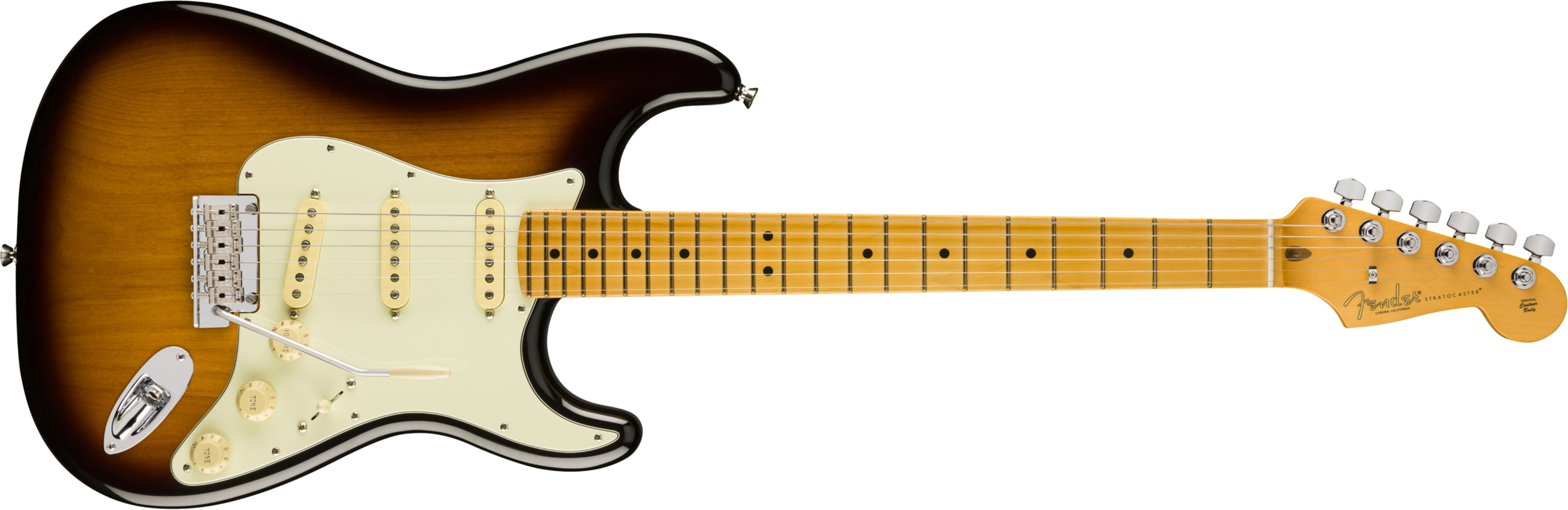 Fender Stratocaster American Pro Ii 70th Anniversary 3s Trem Mn - 2-color Sunburst - Guitarra eléctrica con forma de str. - Main picture