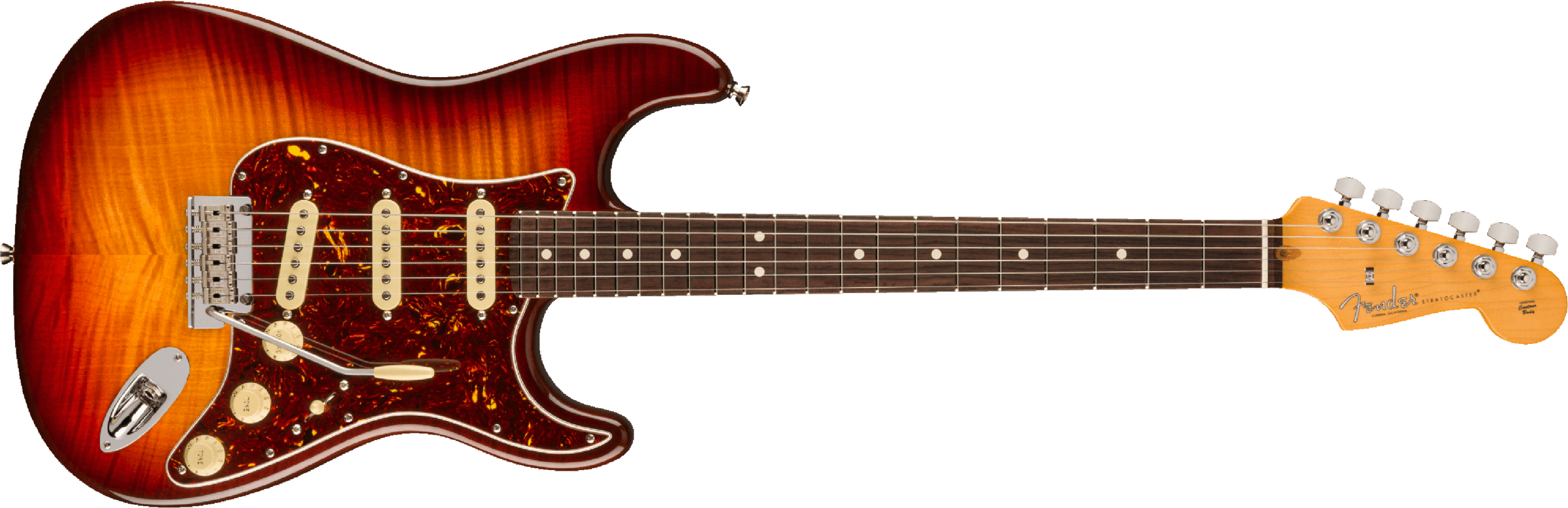 Fender Stratocaster American Pro Ii 70th Anniversary 3s Trem Mn - Comet Burst - Guitarra eléctrica con forma de str. - Main picture