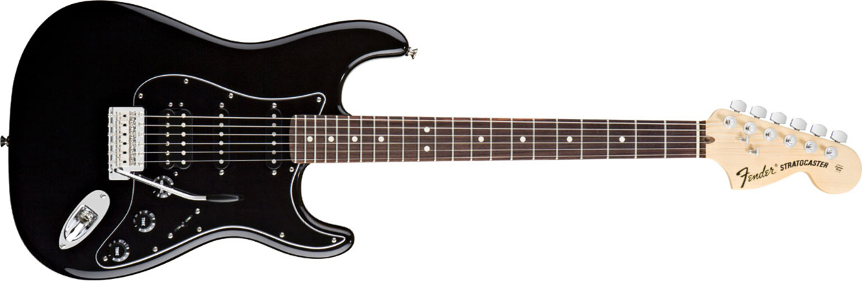 Fender Strat Usa American Special Hss Rw Black - Guitarra eléctrica con forma de str. - Main picture