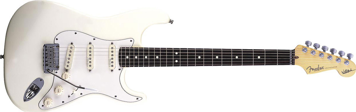 Fender Jeff Beck Strat Usa Signature 3s Trem Rw - Olympic White - Guitarra eléctrica con forma de str. - Main picture
