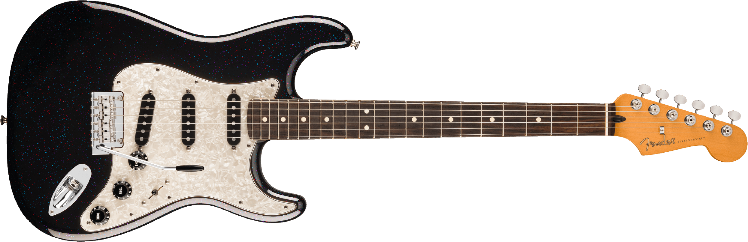 Fender Stratocaster Player 70th Anniversary 3s Trem Rw - Nebula Noir - Guitarra eléctrica con forma de str. - Main picture