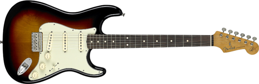 Fender Strat Mexican Artist Robert Cray 3s Rw 3 Color Sunburst - Guitarra eléctrica con forma de str. - Main picture
