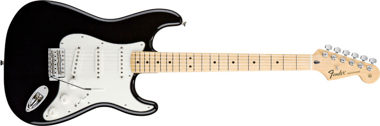 Fender Strat Mexican Standard 2011 3s Mn Black - Guitarra eléctrica con forma de str. - Main picture