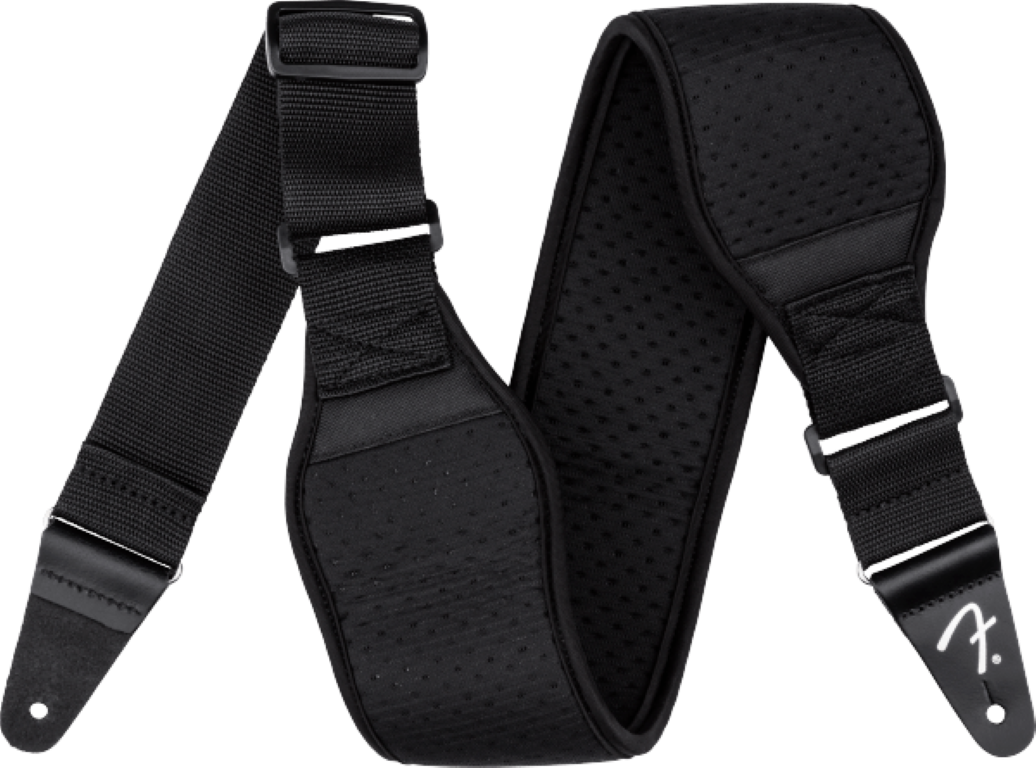 Fender Swell Neoprene Strap Black 3.5 Inch - Correa - Main picture