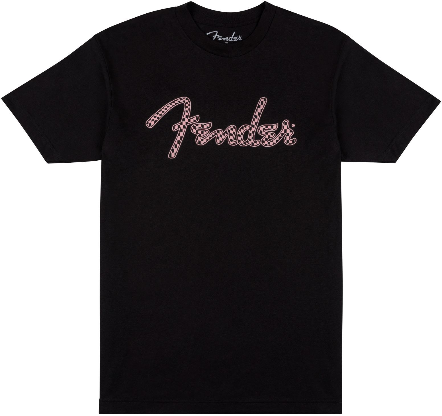 Fender T-shirt à Carreaux Ondulés Avec Logo Spaghetti, Carreaux Roses - Xxl - Camiseta - Main picture