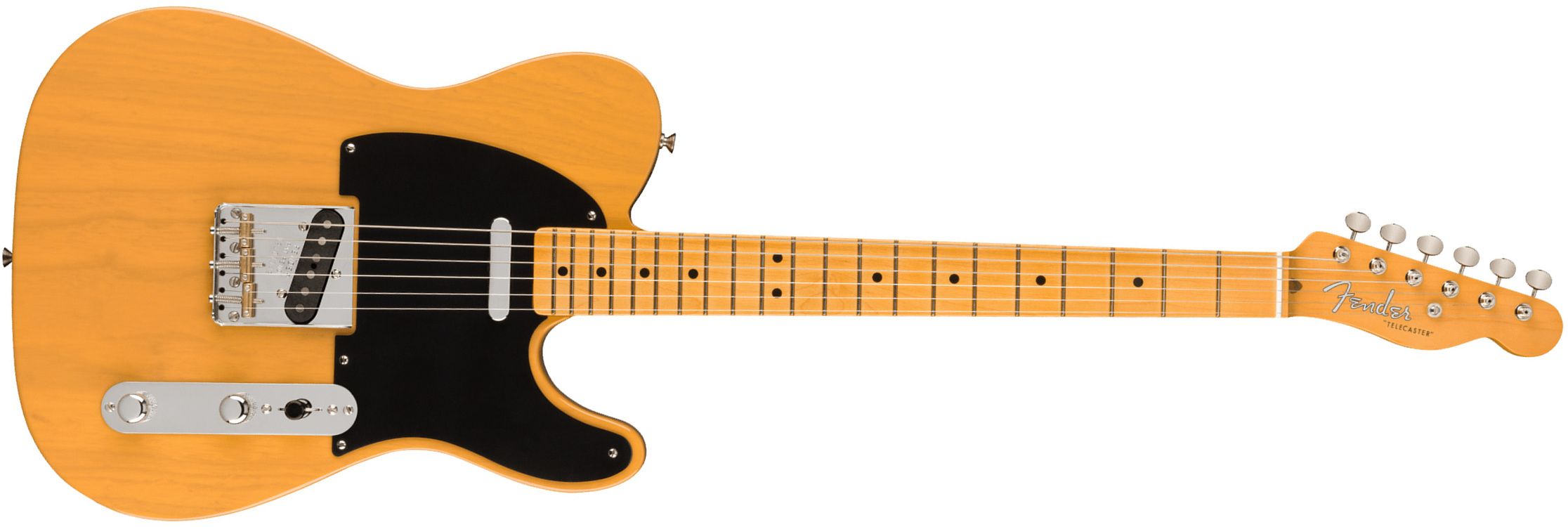Fender Tele 1951 American Vintage Ii Usa 2s Ht Mn - Butterscotch Blonde - Guitarra eléctrica con forma de tel - Main picture