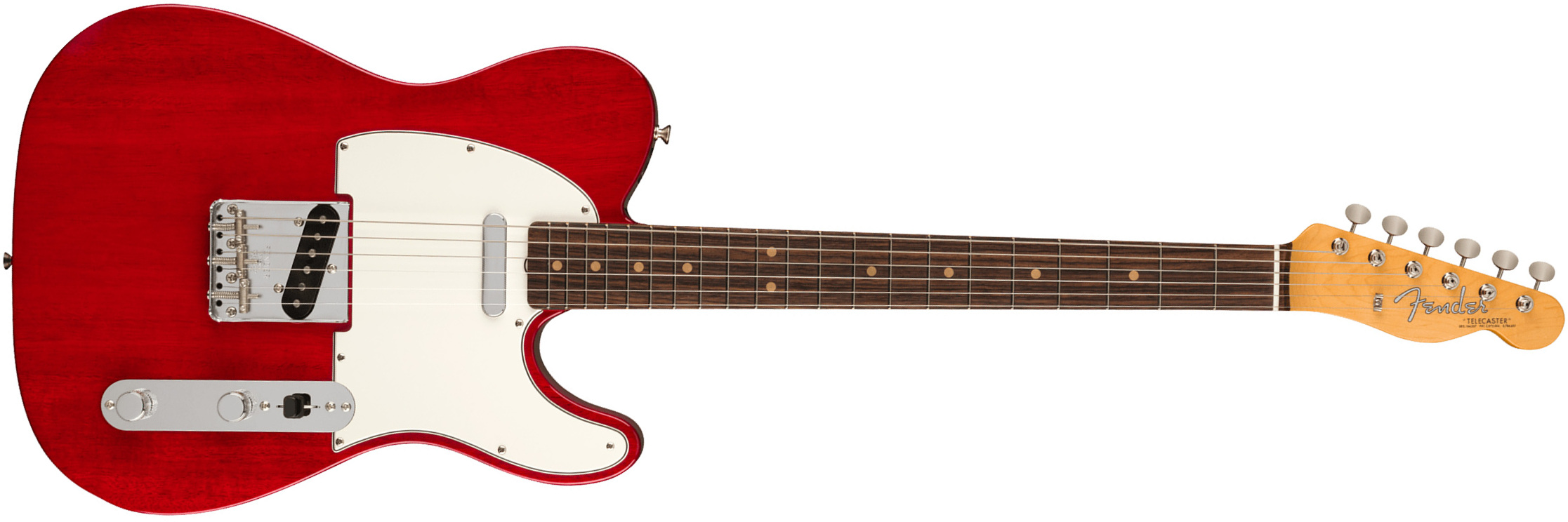 Fender Tele 1963 American Vintage Ii Usa 2s Ht Rw - Crimson Red Transparent - Guitarra eléctrica con forma de tel - Main picture