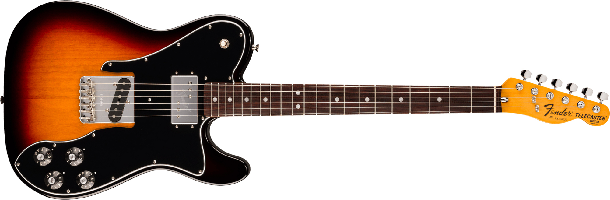 Fender Tele 1977 Custom American Vintage Ii Usa Ht Sh Rw - 3-color Sunburst - Guitarra eléctrica con forma de tel - Main picture