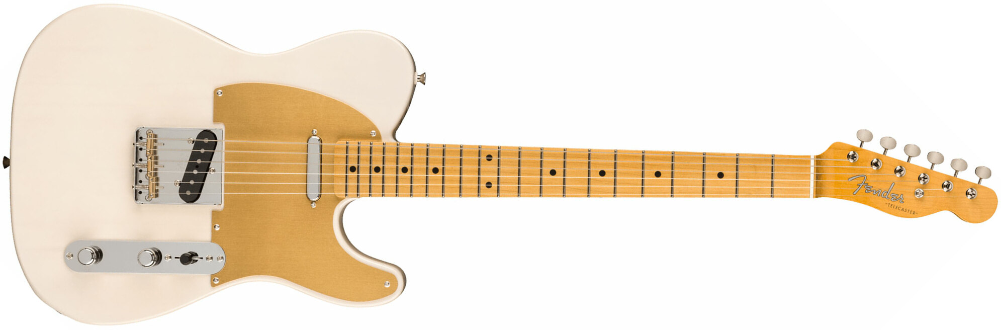 Fender Tele '50s Jv Modified Jap 2s Ht Mn - White Blonde - Guitarra eléctrica con forma de tel - Main picture