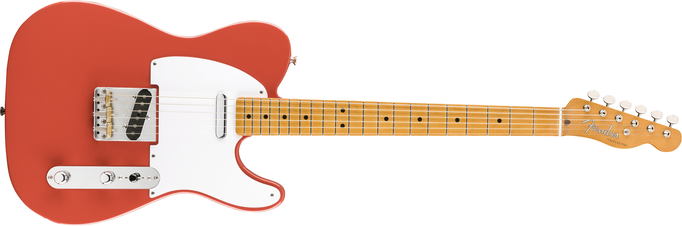 Fender Tele 50s Vintera Vintage Mex Mn - Fiesta Red - Guitarra eléctrica con forma de tel - Main picture