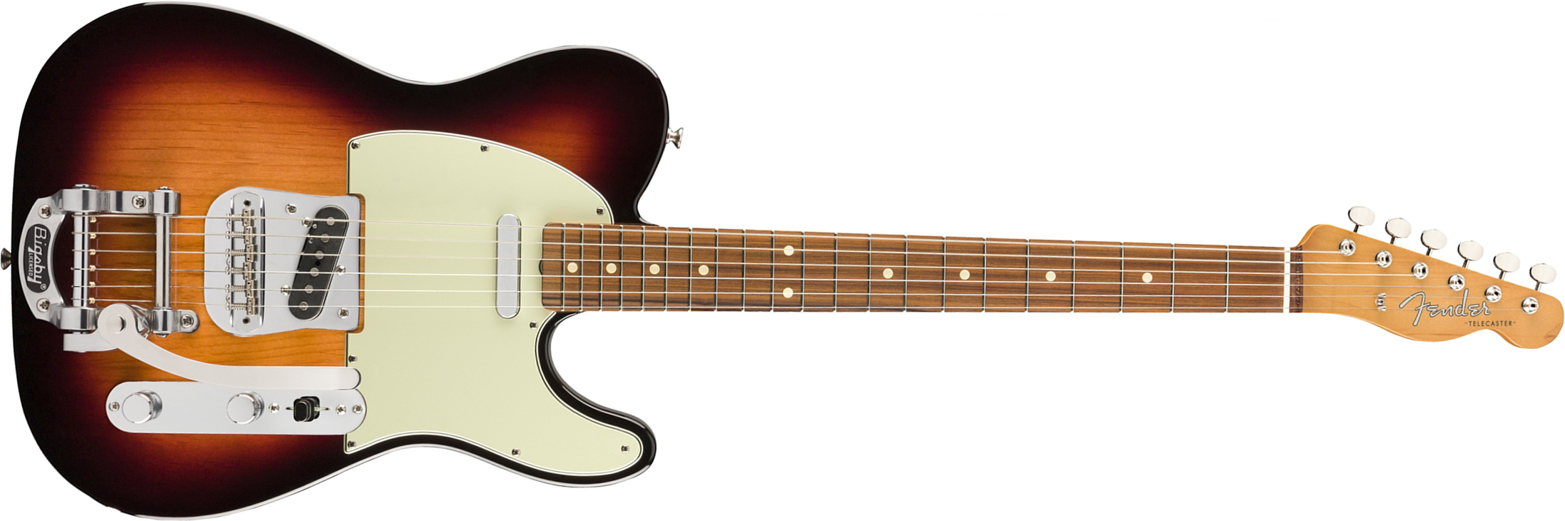 Fender Tele 60s Bigsby Vintera Vintage Mex Pf - 3-color Sunburst - Guitarra eléctrica con forma de tel - Main picture