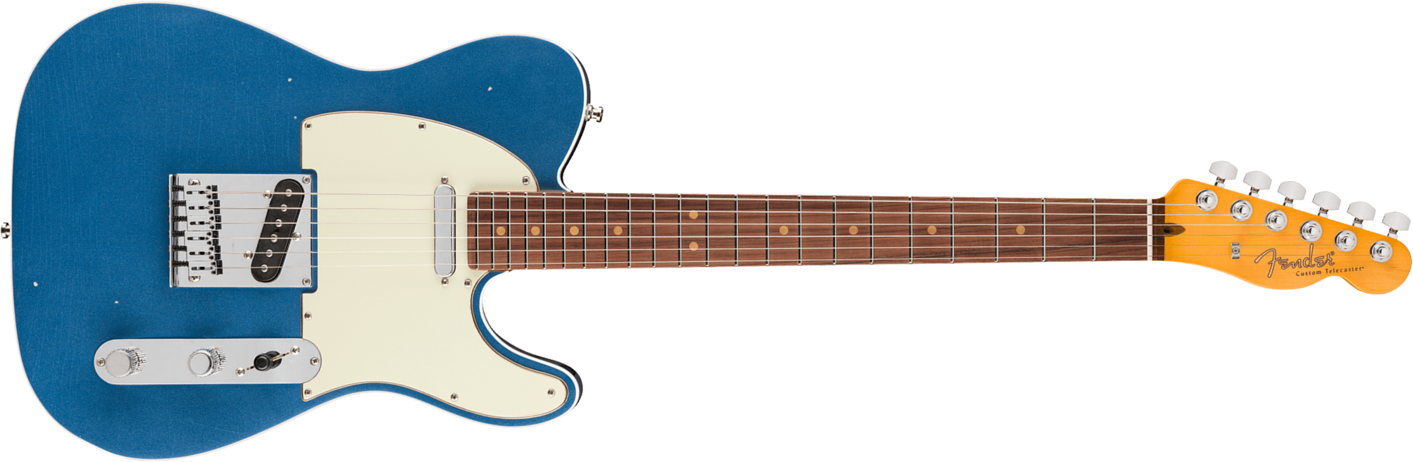 Fender Tele 60s Custom American Ultra Luxe Vintage Usa 2s Ht Rw - Lake Placid Blue - Guitarra eléctrica con forma de tel - Main picture