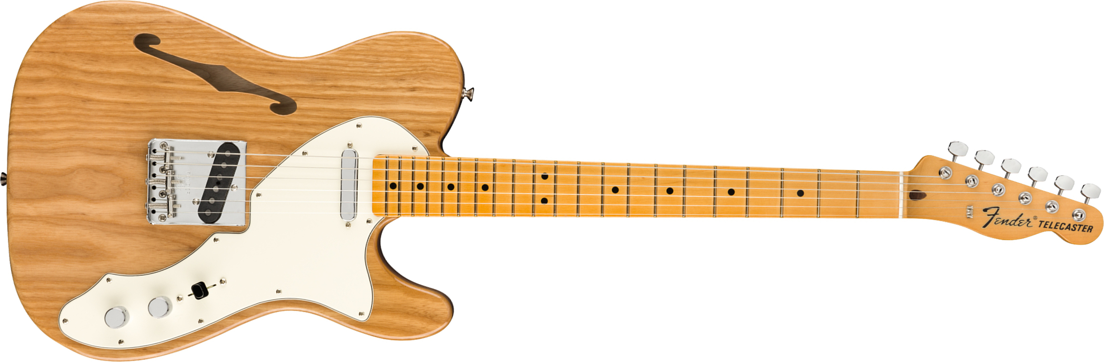 Fender Tele 60s Thinline American Original Usa Ss Mn - Aged Natural - Guitarra eléctrica semi caja - Main picture