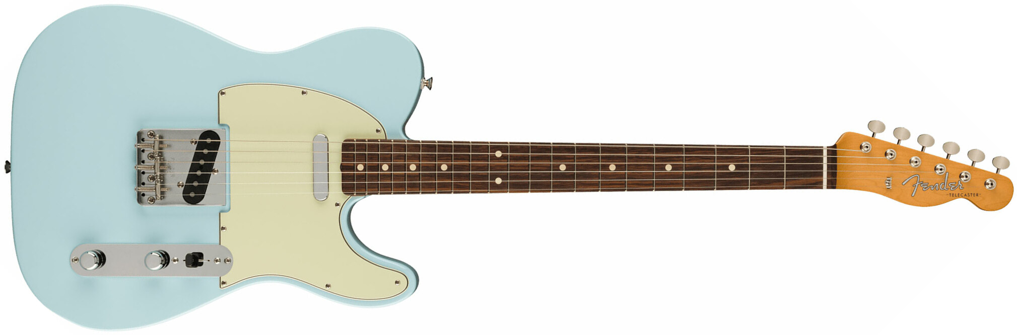 Fender Tele 60s Vintera 2 Mex 2s Ht Rw - Sonic Blue - Guitarra eléctrica con forma de tel - Main picture
